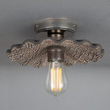 Black Clay & Antique Brass Kapok Tree-Inspired Ceiling Light