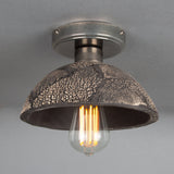 Kauri Ceiling Light - Black Clay and Antique Brass Elegance