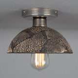Kauri Ceiling Light - Black Clay and Antique Brass Elegance