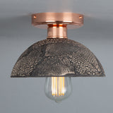 Kauri Ceiling Light - Black Clay and Antique Brass Elegance