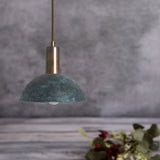 Kauri Pendant Light - Teal Seas, Antique Brass