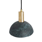 Kauri Pendant Light - Teal Seas, Antique Brass