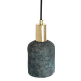 Osier Pendant - Serene Azure, Antique Brass