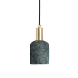 Osier Pendant - Serene Azure, Antique Brass