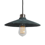 Pyrus Blue Earth Pendant Light in Antique Brass Finish