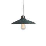 Pyrus Blue Earth Pendant Light in Antique Brass Finish