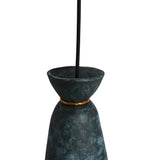 Pando Pendant Light - Oceanic Blue and Antique Brass Finish