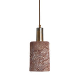 Senna Pendant - Rustic Red Iron with Antique Brass Accents