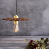 Antique Brass Vintage Pendant - Red Iron Finish