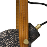 Pera Pendant Light - Eco-Friendly Ceramic, Antique Brass, Vibrant Red Cord