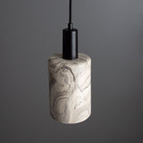 Marbled Senna Pendant - Antique Brass Finish