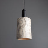 Marbled Senna Pendant - Antique Brass Finish