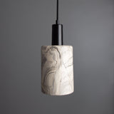 Marbled Senna Pendant - Antique Brass Finish