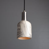 Marbled Osier Pendant in Antique Brass Finish