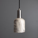 Marbled Osier Pendant in Antique Brass Finish