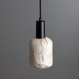 Marbled Osier Pendant in Antique Brass Finish