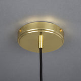 Marbled Ferox Pendant Light - Antique Brass and Ceramic Finish