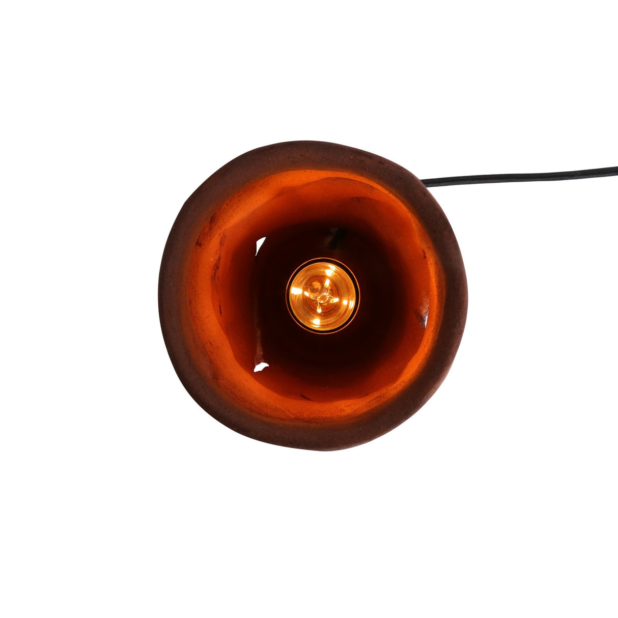 Rustic Carya Table Lamp - Red Iron Finish