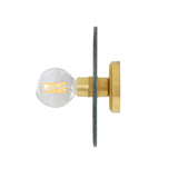 Ethereal Blue Earth Brass Wall Sconce