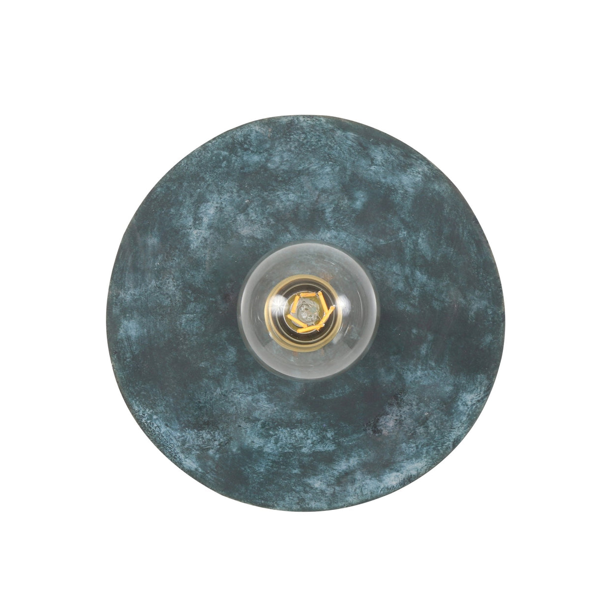 Ethereal Blue Earth Brass Wall Sconce