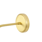 Elegant Osier Wall Sconce - Black Clay and Antique Brass Finish