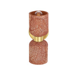 Blossom Wall Light - Red Iron with Antique Brass Accents