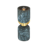 Blue Earth and Antique Brass Sakura Blossom Wall Light