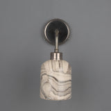 Osier Wall Sconce - Marbled Finish, Antique Brass
