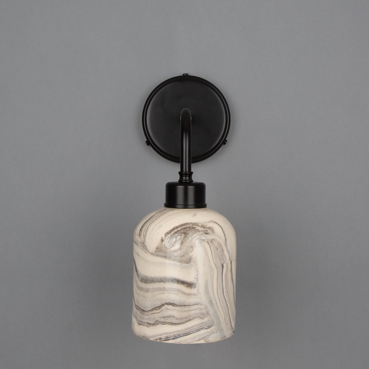 Osier Wall Sconce - Marbled Finish, Antique Brass