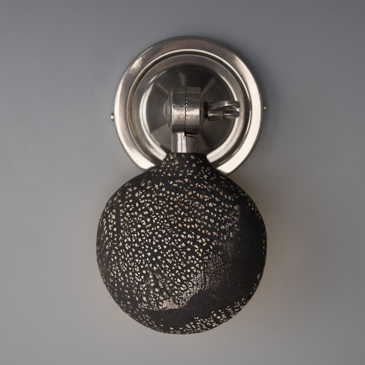 Coco Wall Sconce - Black Ceramic, Antique Brass