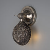 Coco Wall Sconce - Black Ceramic, Antique Brass