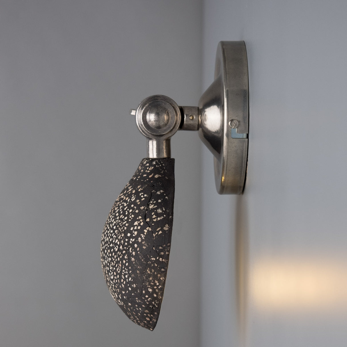 Coco Wall Sconce - Black Ceramic, Antique Brass