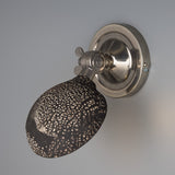 Coco Wall Sconce - Black Ceramic, Antique Brass