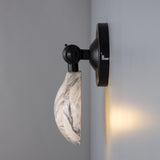 Marbled Coco Brass Wall Sconce