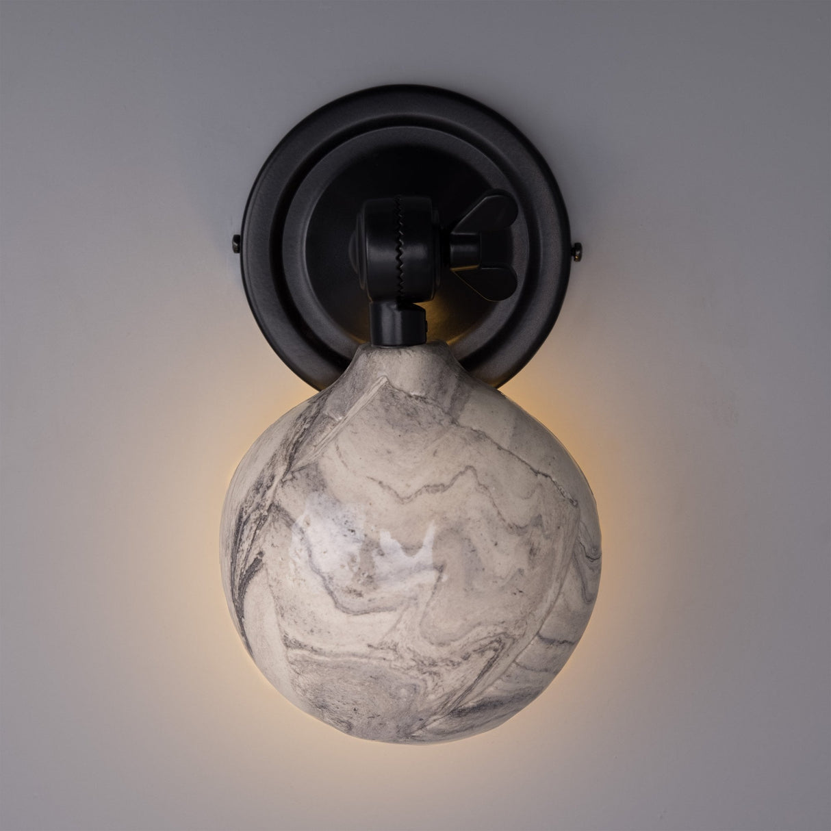 Marbled Coco Brass Wall Sconce
