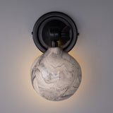 Marbled Coco Brass Wall Sconce