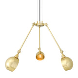 Neiva Modern Brass Chandelier