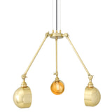Neiva Modern Brass Chandelier