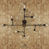 Luxora 8-Arm Antique Brass Chandelier