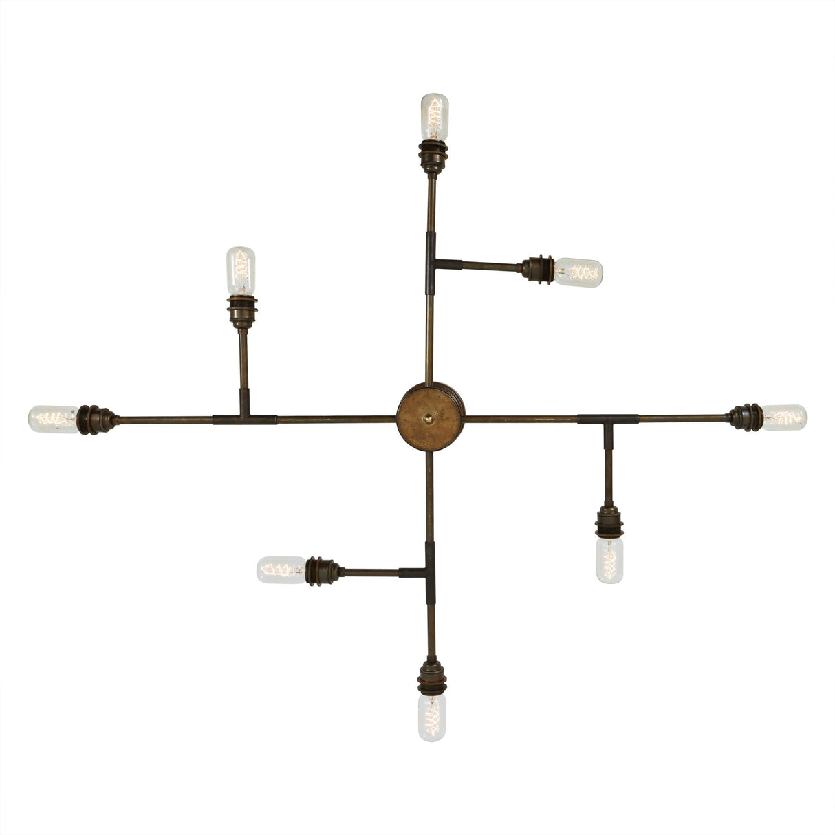 Luxora 8-Arm Antique Brass Chandelier