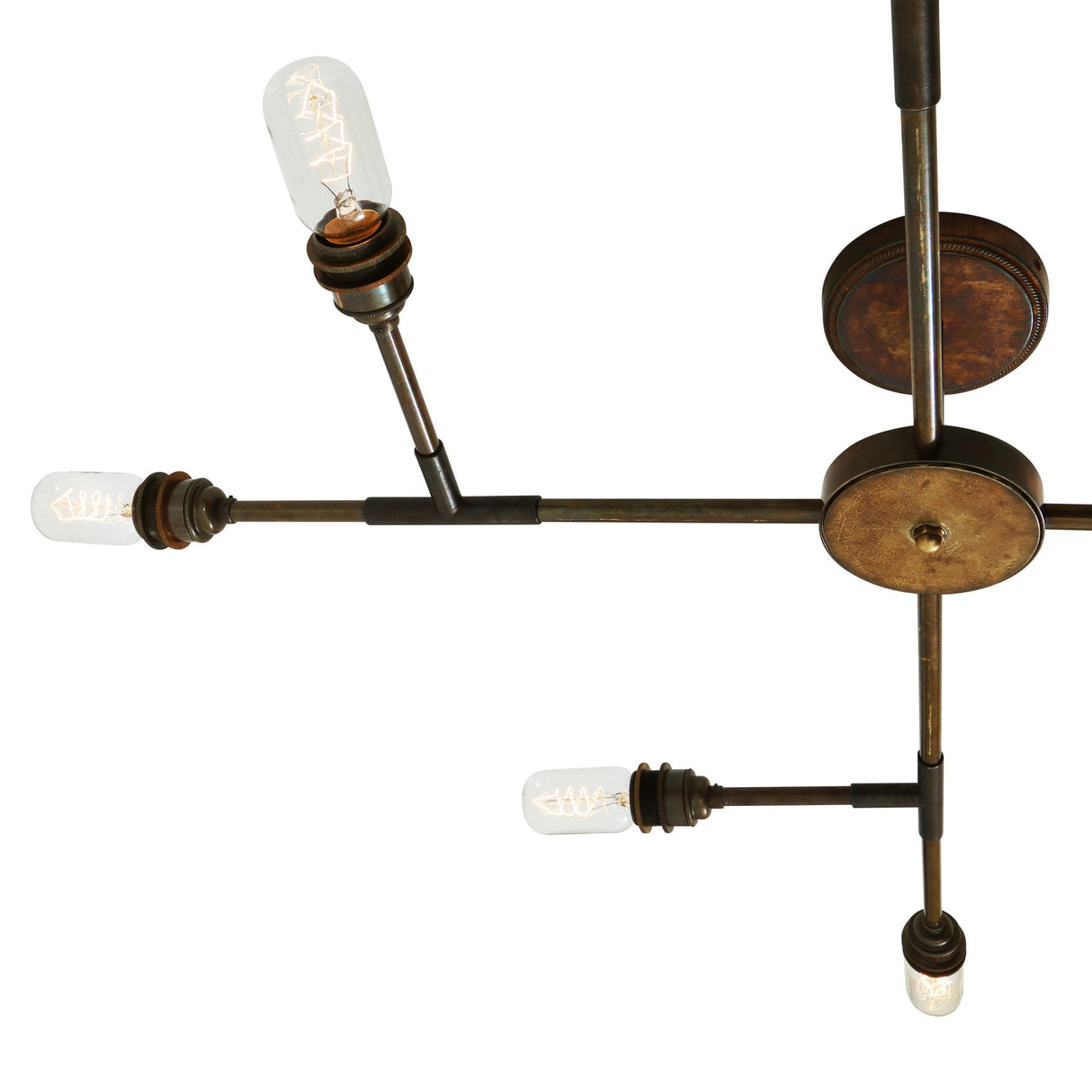 Luxora 8-Arm Antique Brass Chandelier