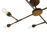 Luxora 8-Arm Antique Brass Chandelier
