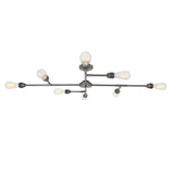 Luxora 8-Arm Antique Brass Chandelier