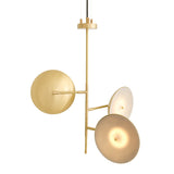 Oola 3 Arm Vintage Brass Chandelier