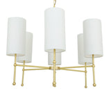 Arizona Antique Brass Modern 6-Arm Chandelier