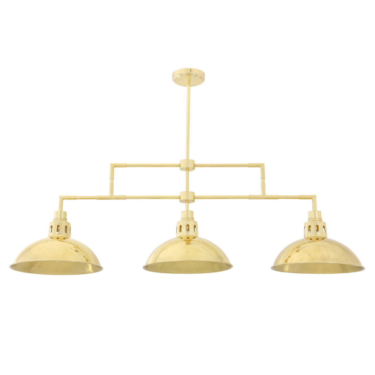 Antique Brass Industrial Bar Pendant Chandelier