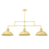 Antique Brass Industrial Bar Pendant Chandelier