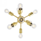 Vintage Brass Mini Sputnik Chandelier