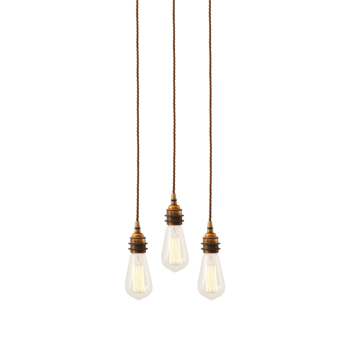 Antique Brass Triple Pendant Light - Lome Collection