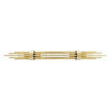 Elegant Brass Victoria Chandelier with Cylindrical Design